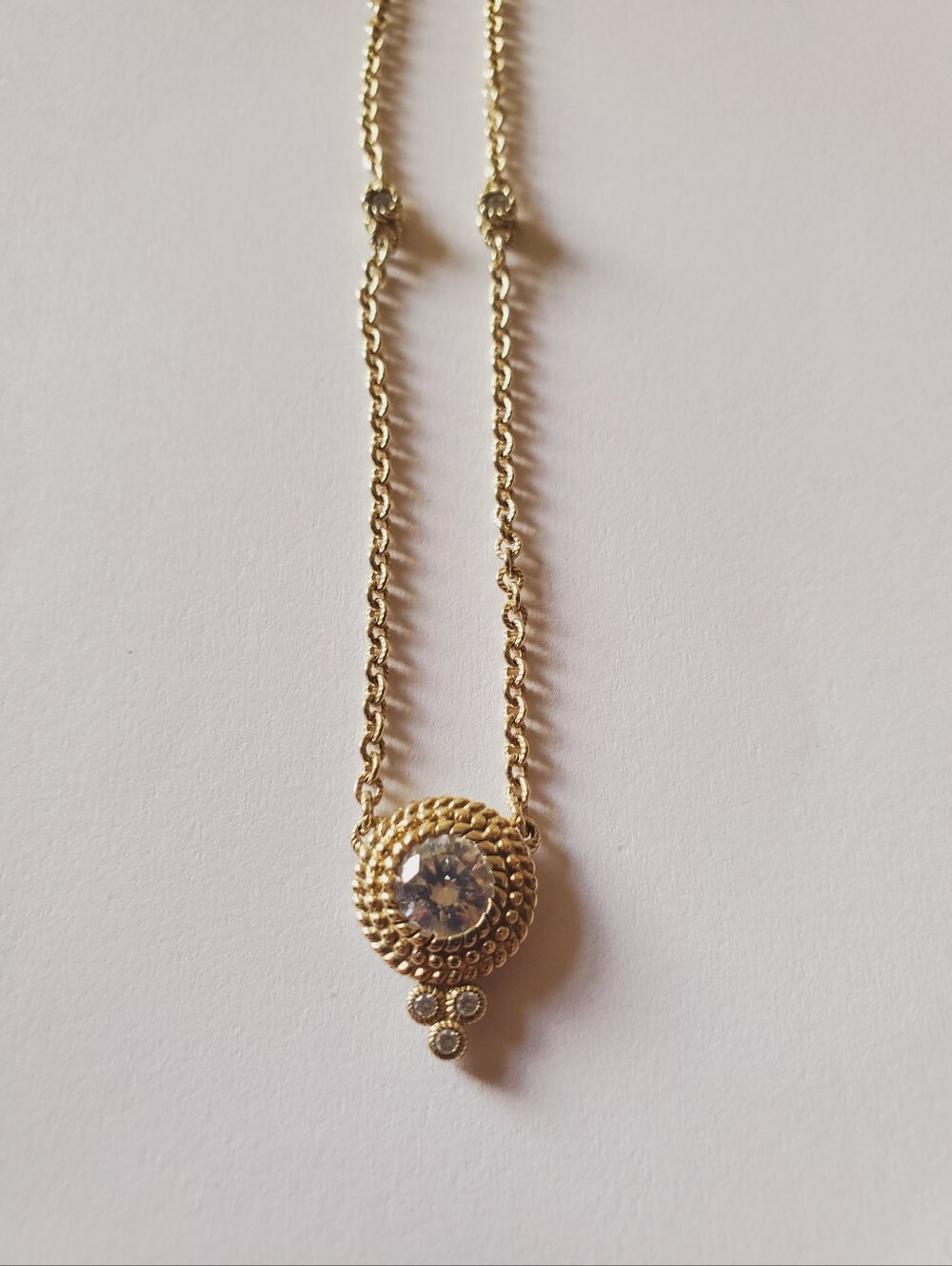 Judith Ripka Dew Drop Diamonique Necklace